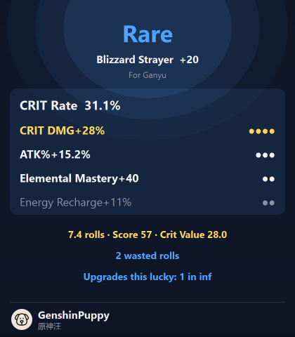 Loot drop share card